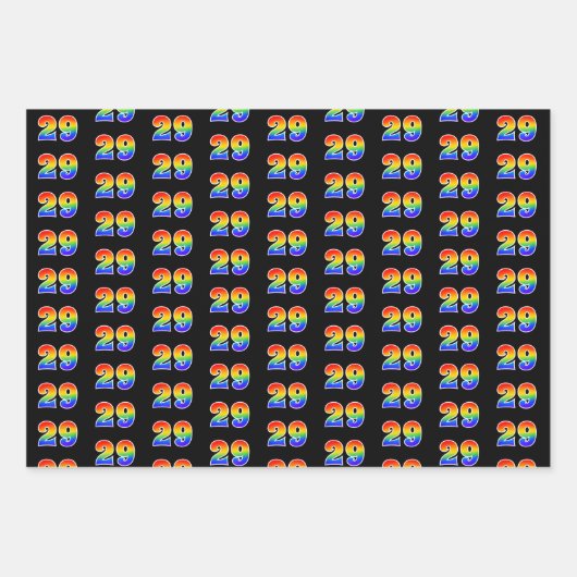 Leuk, kleurrijk, Rainbow Spectrum Pattern 29 Event Inpakpapier Vel (Voorkant)