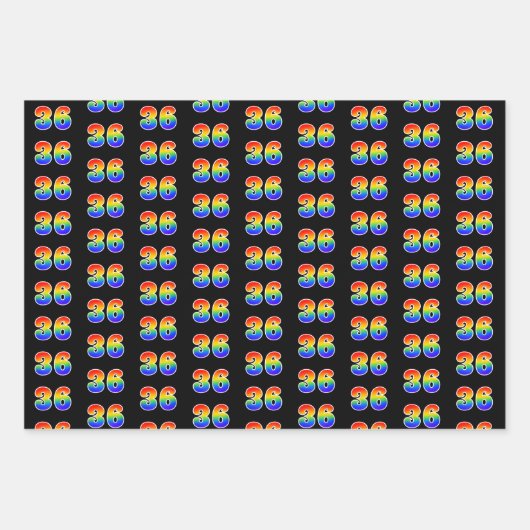 Leuk, kleurrijk, Rainbow Spectrum Pattern 36 Event Inpakpapier Vel (Voorkant)