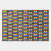 Leuk, kleurrijk, Rainbow Spectrum Pattern 38 Event Inpakpapier Vel (Voorkant 2)
