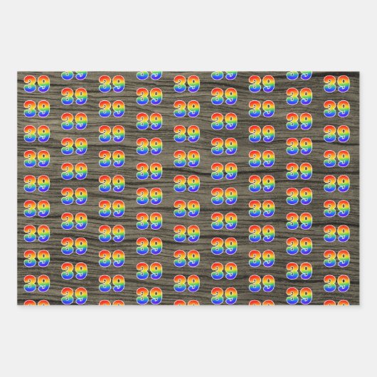 Leuk, kleurrijk, Rainbow Spectrum Pattern 39 Event Inpakpapier Vel (Voorkant 2)