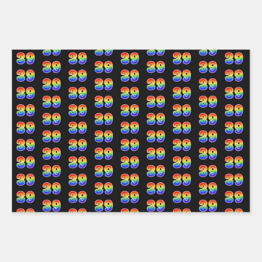 Leuk, kleurrijk, Rainbow Spectrum Pattern 39 Event Inpakpapier Vel (Voorkant)