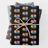 Leuk, kleurrijk, Rainbow Spectrum Pattern 43 Event Inpakpapier Vel (In situ)