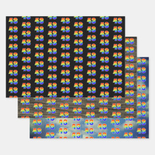 Leuk, kleurrijk, Rainbow Spectrum Pattern 43 Event Inpakpapier Vel