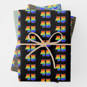 Leuk, kleurrijk, Rainbow Spectrum Pattern 45 Event Inpakpapier Vel (In situ)