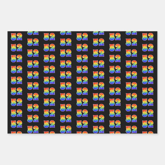 Leuk, kleurrijk, Rainbow Spectrum Pattern 52 Event Inpakpapier Vel (Voorkant)