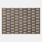 Leuk, kleurrijk, Rainbow Spectrum Pattern 53 Event Inpakpapier Vel (Voorkant 2)