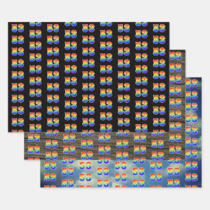 Leuk, kleurrijk, Rainbow Spectrum Pattern 53 Event Inpakpapier Vel