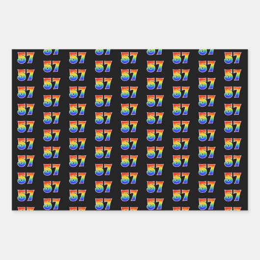 Leuk, kleurrijk, Rainbow Spectrum Pattern 57 Event Inpakpapier Vel (Voorkant)