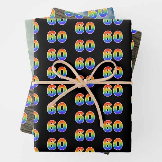 Leuk, kleurrijk, Rainbow Spectrum Pattern 60 Event Inpakpapier Vel (In situ)