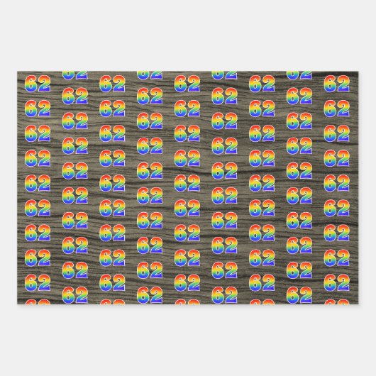 Leuk, kleurrijk, Rainbow Spectrum Pattern 62 Event Inpakpapier Vel (Voorkant 2)