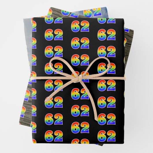 Leuk, kleurrijk, Rainbow Spectrum Pattern 62 Event Inpakpapier Vel (In situ)