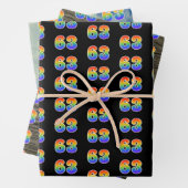 Leuk, kleurrijk, Rainbow Spectrum Pattern 63 Event Inpakpapier Vel (In situ)