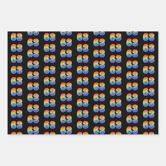 Leuk, kleurrijk, Rainbow Spectrum Pattern 63 Event Inpakpapier Vel (Voorkant)