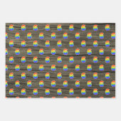 Leuk, kleurrijk, Rainbow Spectrum Pattern 6 Event  Inpakpapier Vel (Voorkant 2)