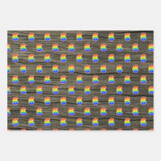 Leuk, kleurrijk, Rainbow Spectrum Pattern 6 Event  Inpakpapier Vel (Voorkant 2)