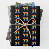 Leuk, kleurrijk, Rainbow Spectrum Pattern 71 Event Inpakpapier Vel (In situ)