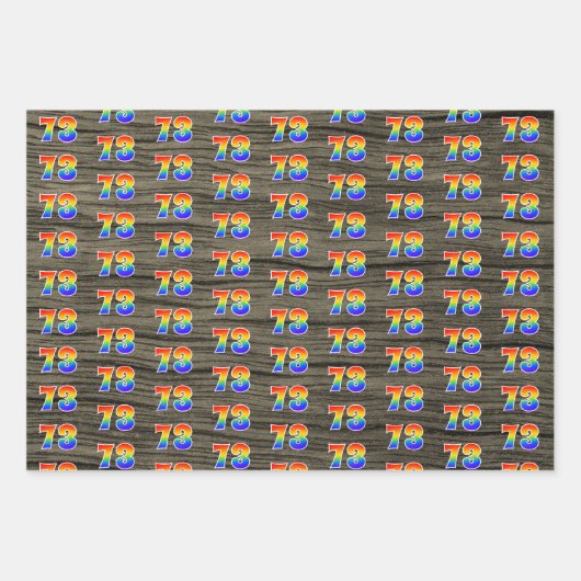 Leuk, kleurrijk, Rainbow Spectrum Pattern 73 Event Inpakpapier Vel (Voorkant 2)