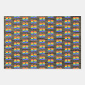 Leuk, kleurrijk, Rainbow Spectrum Pattern 82 Event Inpakpapier Vel (Voorkant 2)