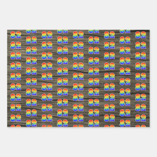 Leuk, kleurrijk, Rainbow Spectrum Pattern 82 Event Inpakpapier Vel (Voorkant 2)