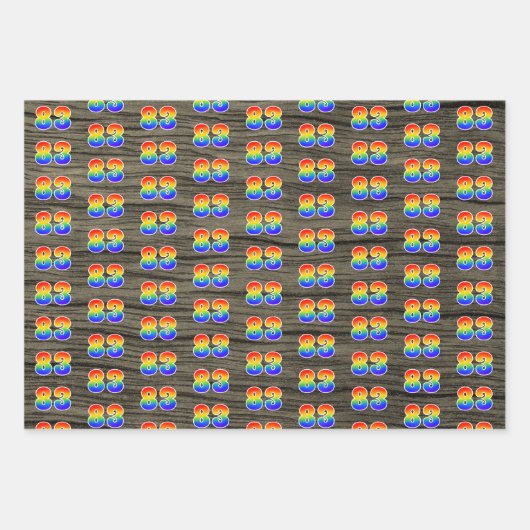 Leuk, kleurrijk, Rainbow Spectrum Pattern 83 Event Inpakpapier Vel (Voorkant 2)