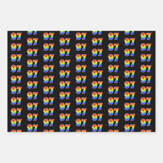 Leuk, kleurrijk, Rainbow Spectrum Pattern 97 Event Inpakpapier Vel (Voorkant)