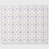 Leuk kleurrijk ster verjaardagsfeestje dank je cadeaupapier (Vlak)