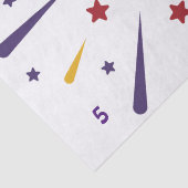 Leuk kleurrijk ster verjaardagsfeestje tissuepapier (Detail)