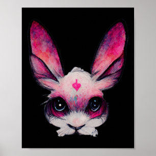 Leuk konijnenkonijn dier met kleuren - A Girls Hal Poster