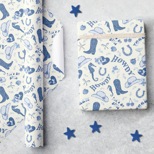 Leuk kustcowgirl Bach-clubpatroon Cadeaupapier