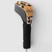 Leuk Leopard Print Monogram Golfheadcover (Schuin)