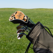 Leuk Leopard Print Monogram Golfheadcover (Insitu)