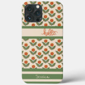 Leuk Leuk Bloemen Patroon Inspirivity iPhone Case (Achterkant)