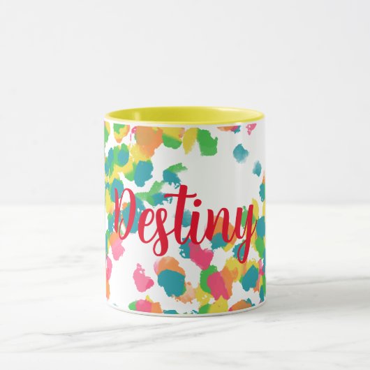 Leuk, levendig, kleurrijk - Personaliseer Mok (Midden)