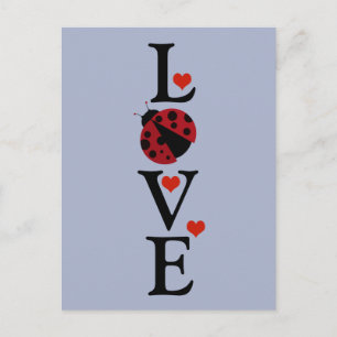 Leuk lieveheersbeestje briefkaart