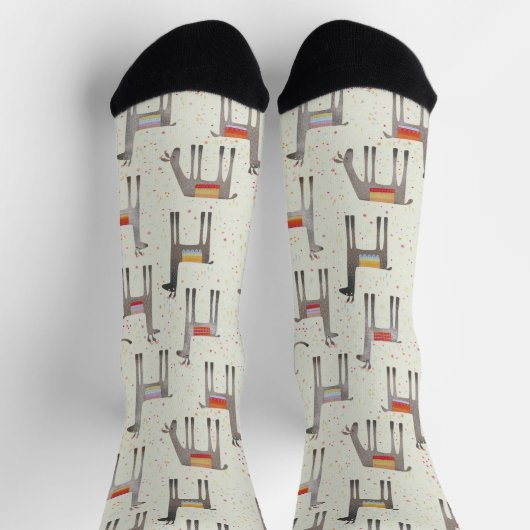 Leuk Llama Alpaca patroon Sokken (Top)