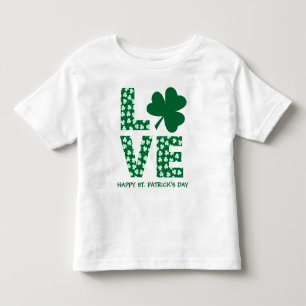  Leuk Love Shamrock Kinder St. Patrick's Day    Shirts