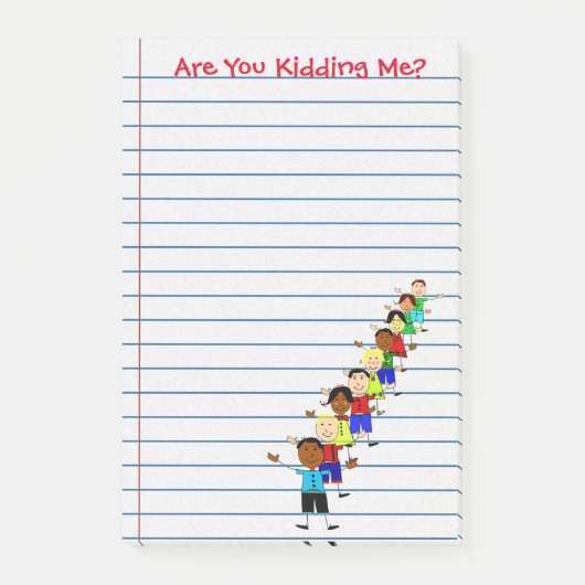 Leuk, maak je een grapje? Docent Post-its Notes (Voorkant)