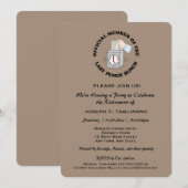 Leuk, maar stijlvol pensioenfeest Kies uw kleur Kaart (Voorkant / Achterkant)