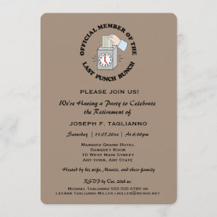 Leuk, maar stijlvol pensioenfeest Kies uw kleur Kaart