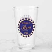 Leuk Man Grot Bierfles Pet Pint Bierglazen Glas (Achterkant)