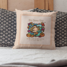 Leuk Meisje Pompoenen Herfst Versieren Windy Leave