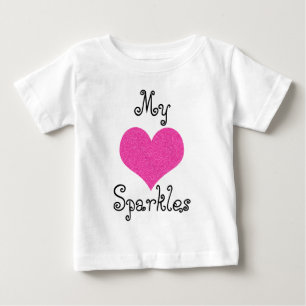 Leuk mijn hart sprankelt baby-shirt
