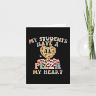Leuk Mijn studenten hebben pizza van mijn hart Ler Kaart