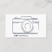 Leuk minimaal fotograaf visitekaartje (Voorkant)