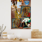 Leuk Modern Art Muziek Collage Poster (Keuken)