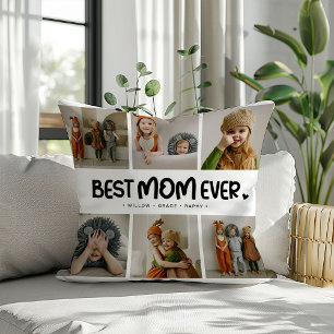 Leuk modern 'BESTE MOEDER Ooit' 6 foto Kussen