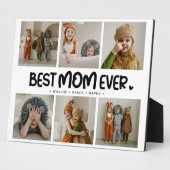 Leuk Modern 'BESTE MOM OOIT' 6 Foto Fotoplaat (Zijkant)