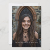 Leuk Modern Flower Verjaardagsfeest Uitnodiging Si (Achterkant)