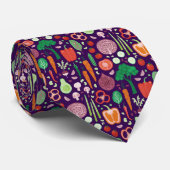Leuk modern groentepatroon stropdas (Opgerold)