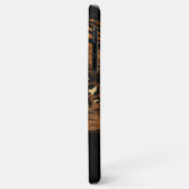 Leuk modern koper glitter script monogram Case-Mate iPhone case (Achterkant/links)